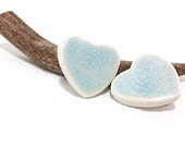 Earrings Blue Crackle