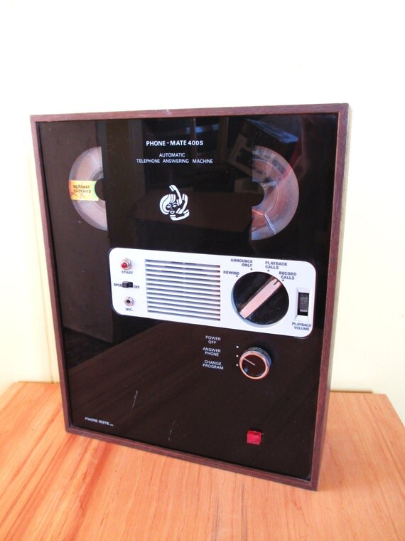 Vintage PhoneMate 400S Telephone Answering Machine Early 1970s