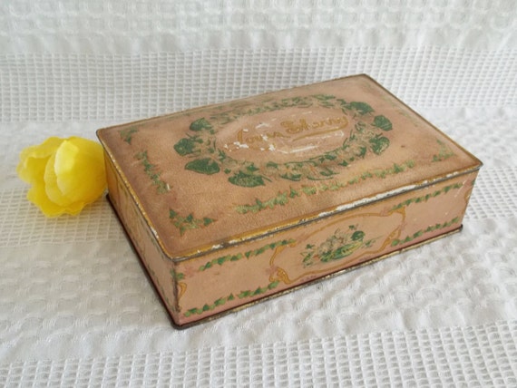 Vintage 1930s Candy Tin Louis Sherry and Canco decorative