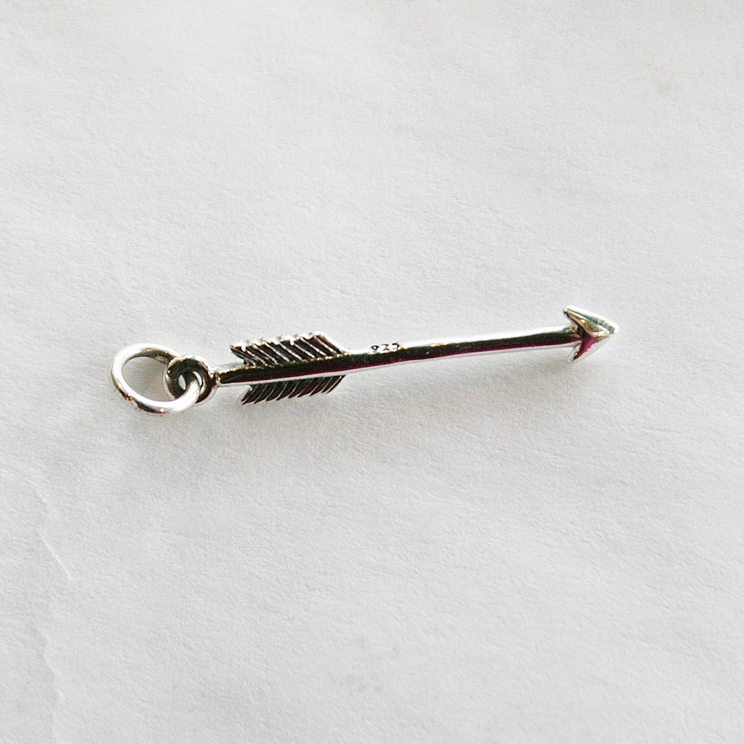 Sterling Silver Arrow Charm Silver Arrow Charm Silver Bow
