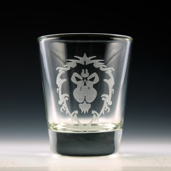 World of Warcraft Alliance Symbol Shot Glass