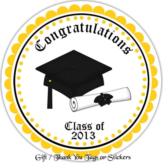 items similar to graduation cap personalized stickers