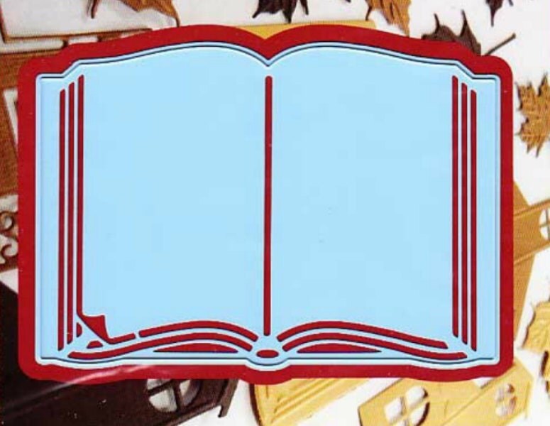 Open Book Die Cut and Emboss Paper Cutting Marianne