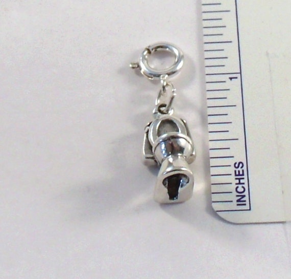 Sterling Silver Toilet Charm Fits Both Traditional and