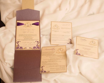 Petal Fold Wedding Invitations 6