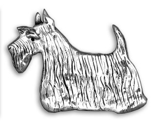 Sterling Silver Scottie Pin