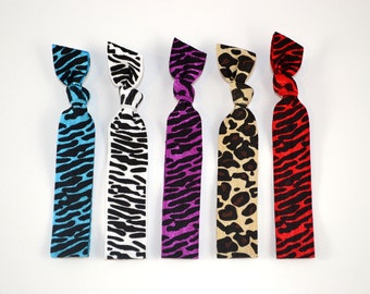 printed hair ties