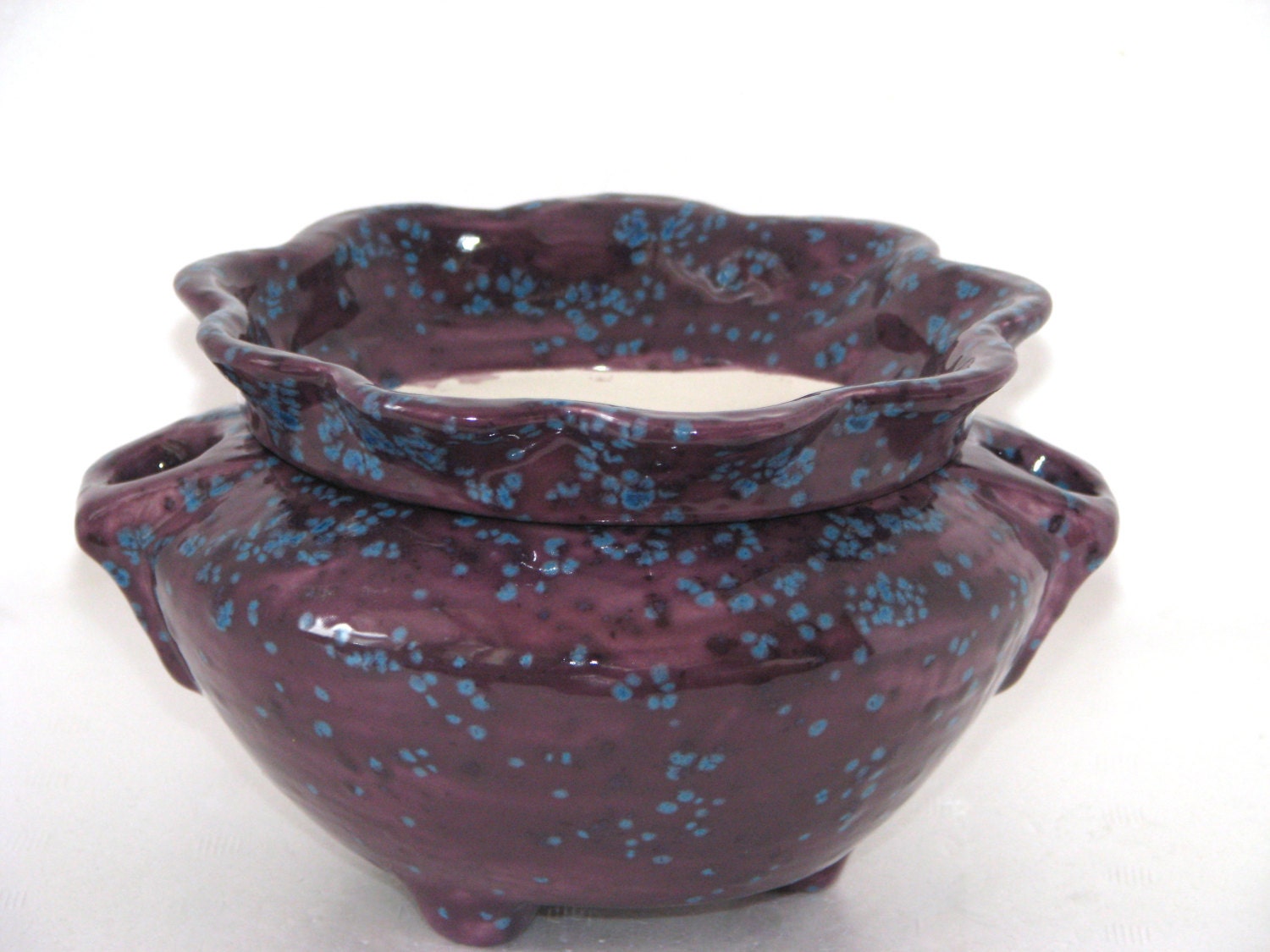 Self Watering Ceramic African Violet Pot Purple With Blue   Il Fullxfull.449301313 I959 