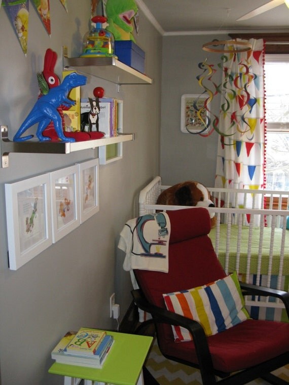 Art Mobile Long colorful spiral nursery mobile decoration or