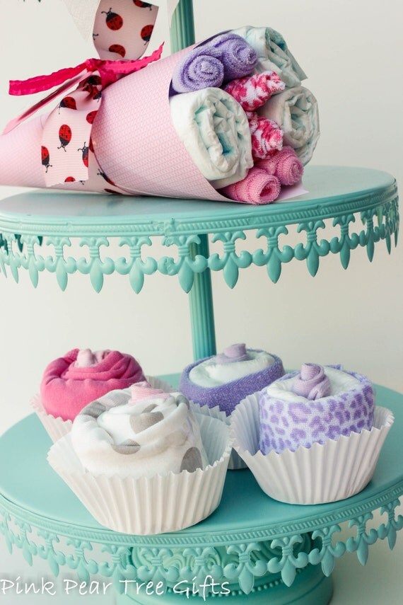 Baby Girl Gift Set Baby Shower Gift w/ Baby by PinkPearTreeGifts