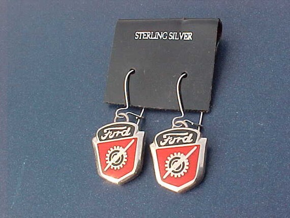 Silver ford earrings #9