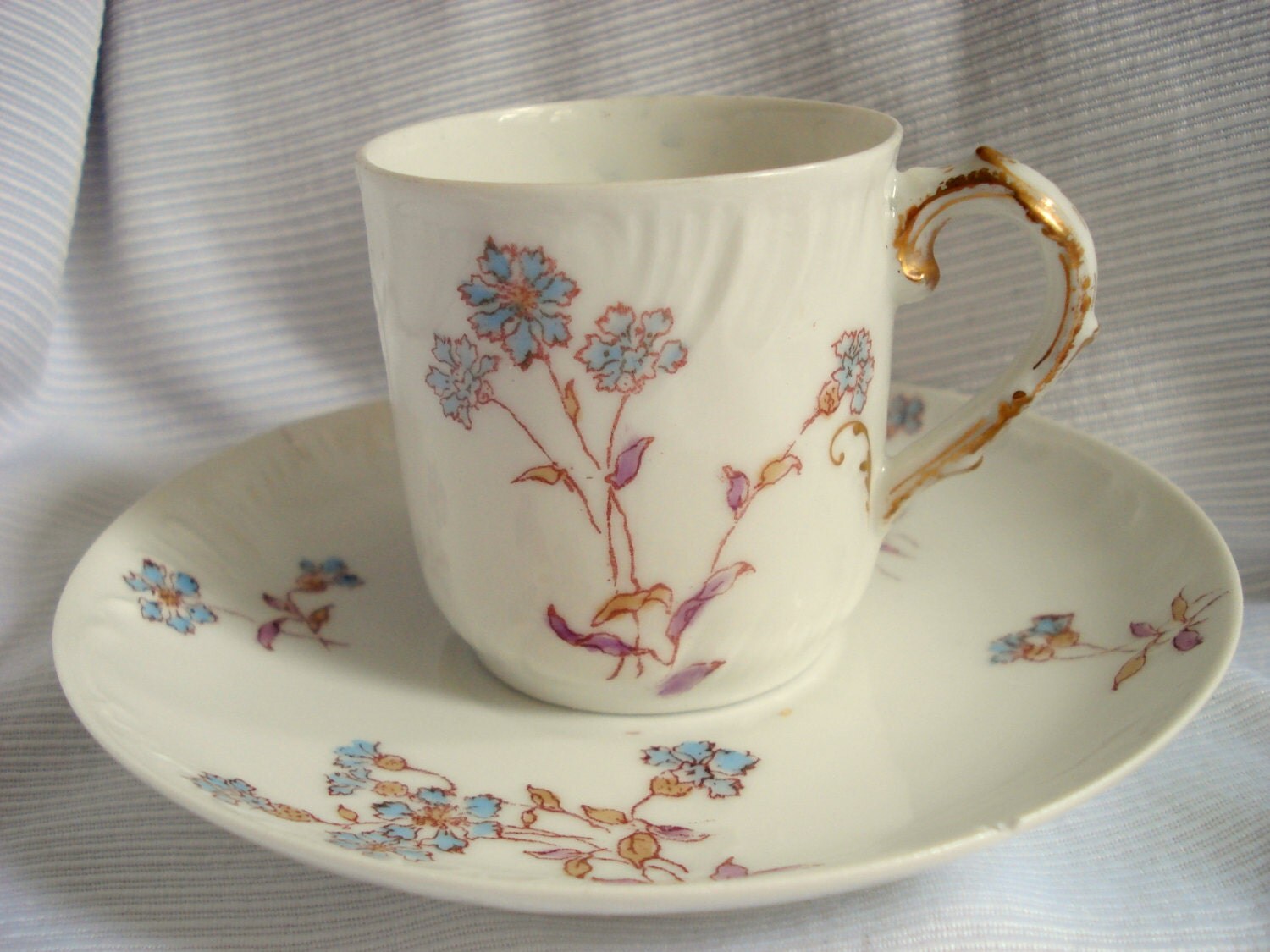 Vintage Limoges Haviland France Demitasse Tea Cup and Saucer