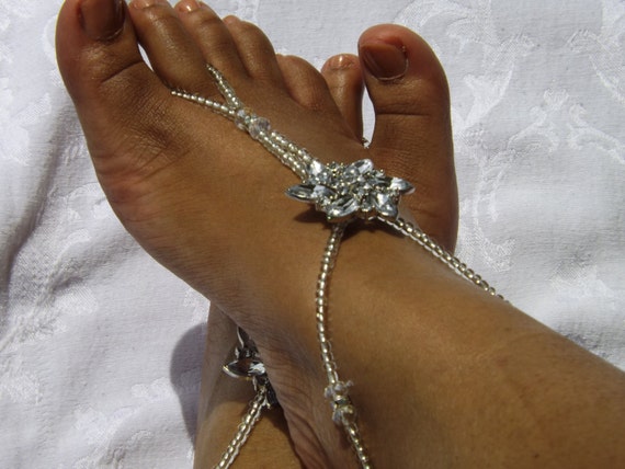 Beach Wedding Barefoot Sandals Wedding by SubtleExpressions