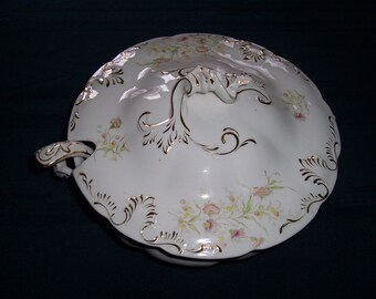 Victorian Soup Toureen - "Perfect" Pattern - Dresden Pottery Co., Liverpool, Ohio