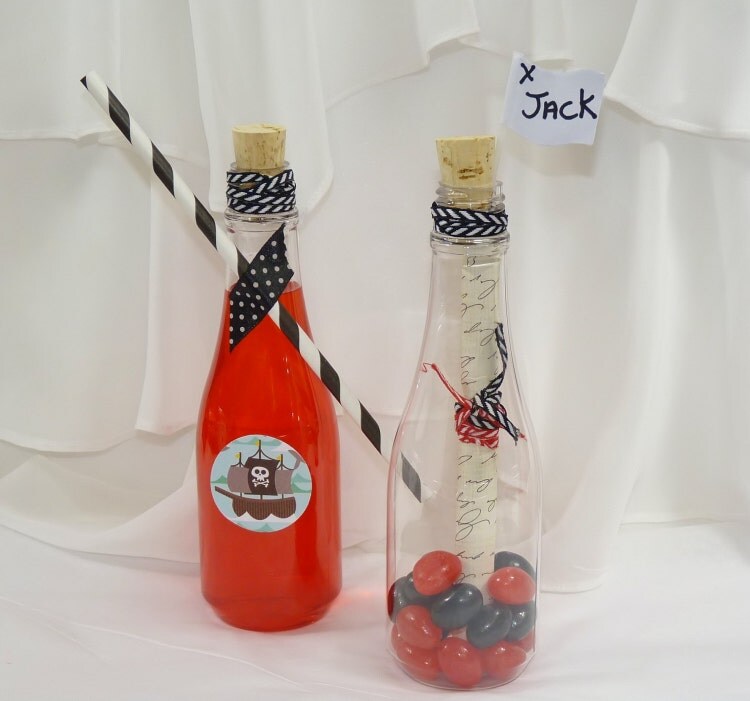 CORK BOTTLES Pirate Party Supplies 5 / by LolaLovesAparty on Etsy