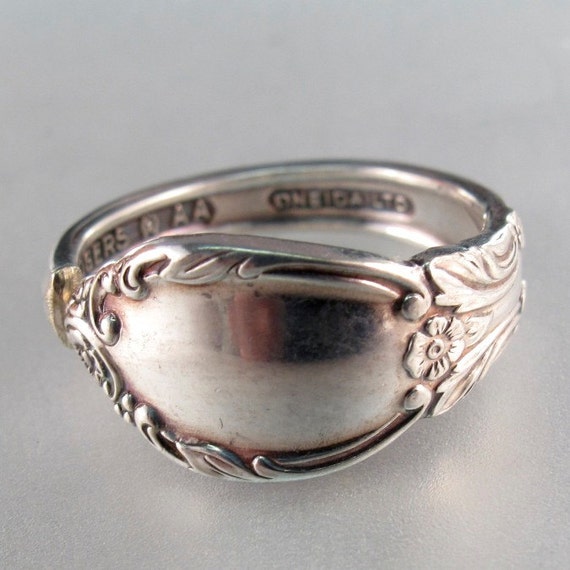 . STERLING silver spoon ring. Oneida sterling silver spoon ring ...