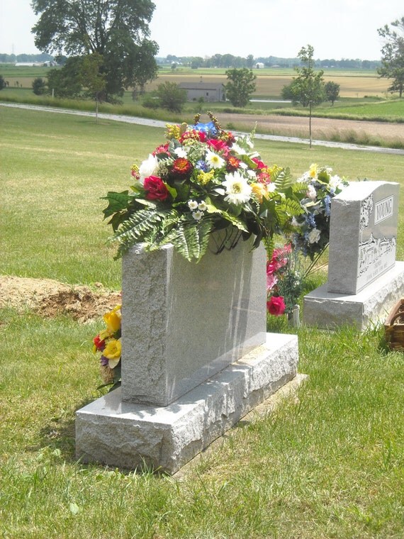 Items similar to SALE Handmade Custom Headstone Grave ...