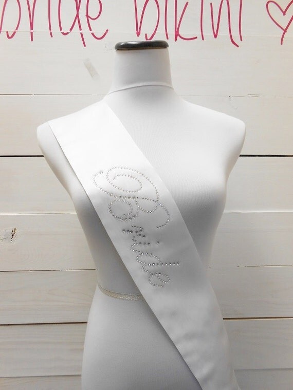 Bride Sash. Satin Sash. Bride-To-Be Sash. BACHELORETTE SASH.