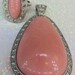 Avon Pale Fire Rhinestone Pendant and Ring Vintage Jewelry