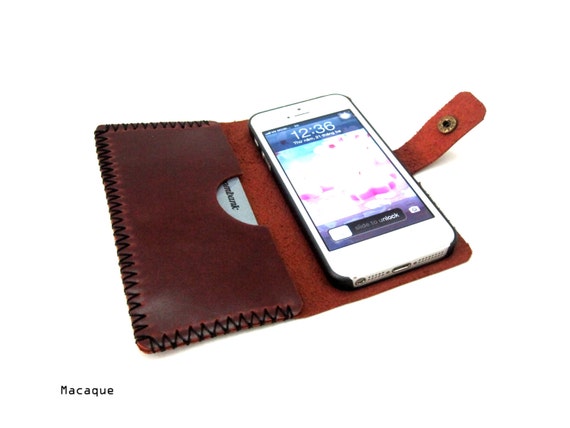 Hand Stitched Leather Iphone case - SM24