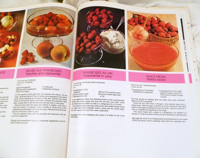 Vintage French 1985 The Second Elle Cook Book 192 pages Written in English / French Cook Book / Vintage Retro Home Interior / House Wife Vintage French 1985 The Second Elle Cook Book 192 pages Written in English / French Cook Book / Vintage Retro Home Interior / House Wife