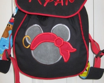Pirate Mickey Personalized Toddler Backpack