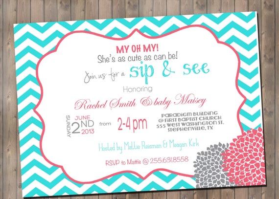 Come And Go Baby Shower Invitation Wording 2