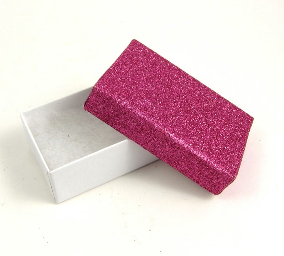 Items similar to 10 Pink Jewelry Gift Boxes, Pink Glitter Gift Box
