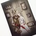 DISCONTINUING SIZE, 4x6 fine art archival print, Victorian deer rabbit art - "Mr. and Mrs. Perrington" - Lowbrow gothic art - creepy animals