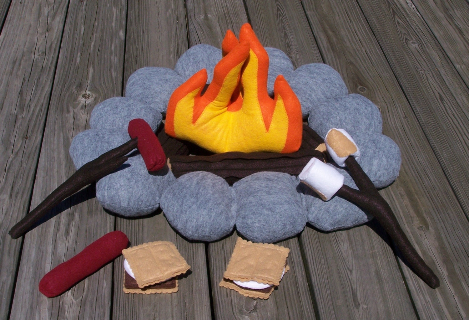 plush camp fire