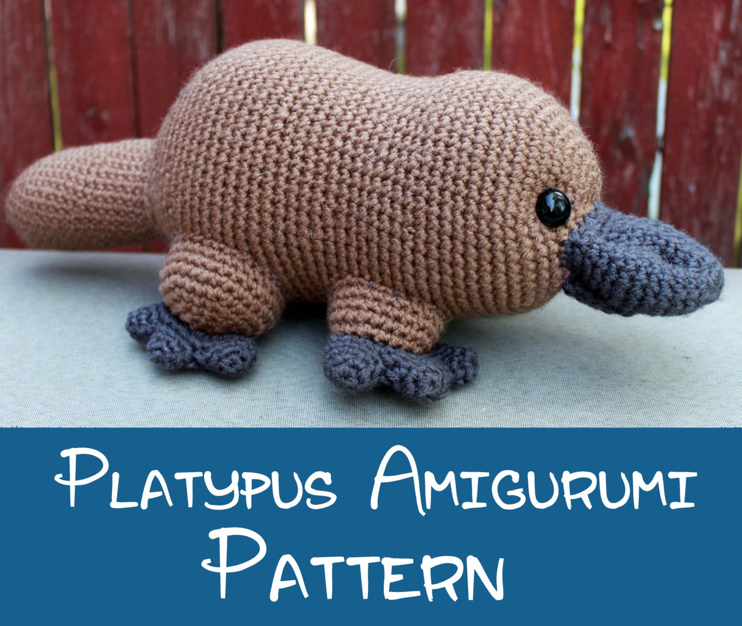 Crochet Pattern Platypus Amigurumi PDF Instant Download