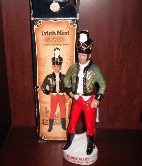 Collectible Vintage Irish Mist Liqueur Irish Soldier Decanter