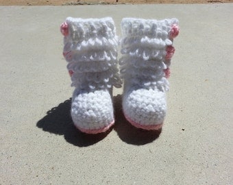 Crochet Baby Boots - "Furrylicious" Style