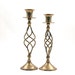 Pair of Vintage Brass Candle Holders