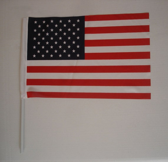 custom made US flags with poles. 15 US flag bundle. by customflag