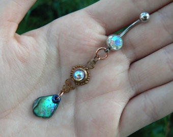abalone belly ring mermaid belly button ring amethyst belly ring mermaid belly button ring moroccan belly button ring