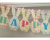 Happy Easter Bunny Banner - Easter - Printable File- DIY - Digital File- INSTANT DOWNLOAD Il_170x135