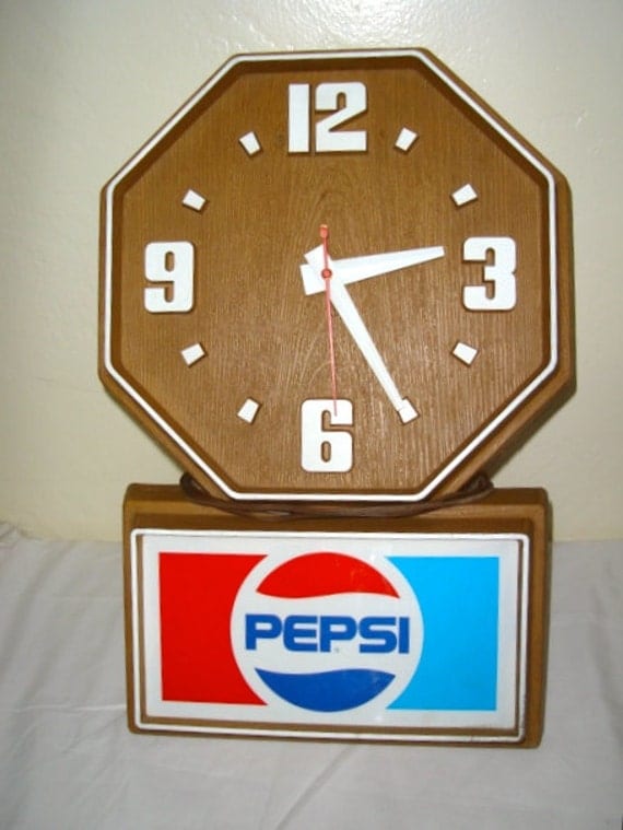 Vintage Pepsi Advertising Wall Clock