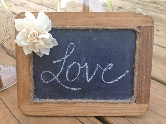 Framed Rustic Chalkboard Sign - Chalkboard - Chalkboard Photo Prop - Shabby Chic Rustic Wedding - Chalkboards - School Picture Props by CountryBarnBabe
