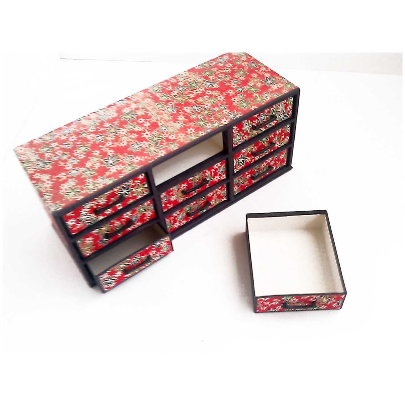 Japanese Paper Cardboard 9 Drawer Made in Japan