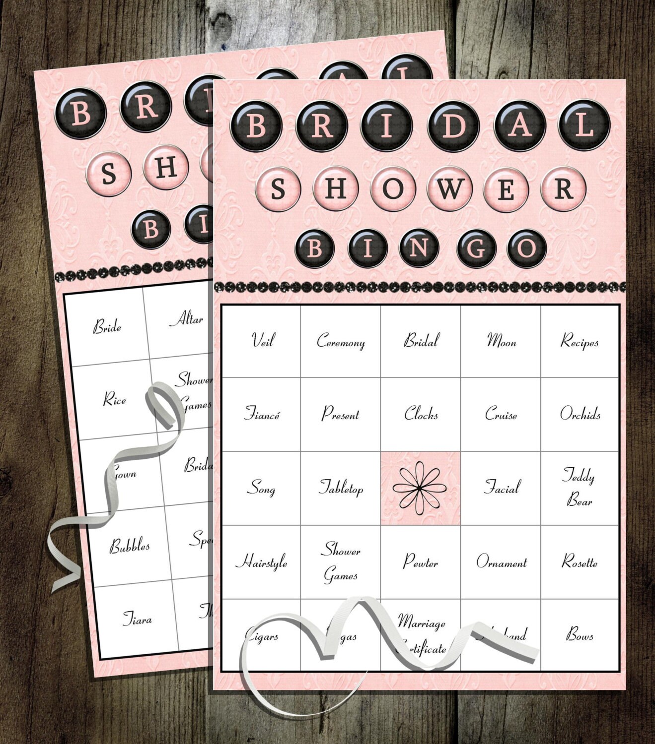 Bridal Shower Game Bridal Shower Bingo 15 Players Instant 4224