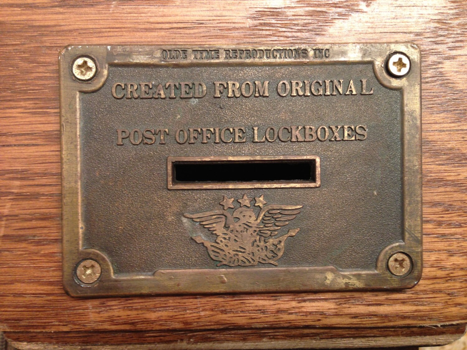 Olde Tyme Reproductions Post Office Lock Box by DeeleesTreasures