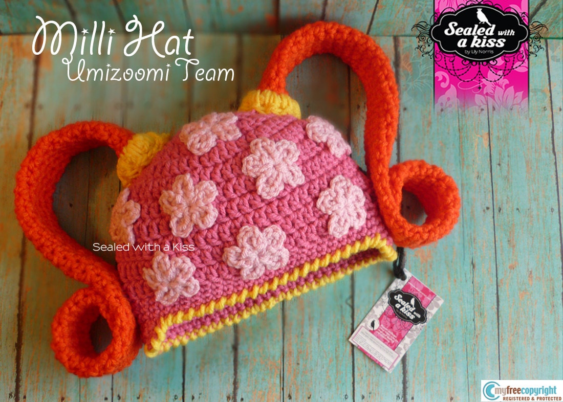 CROCHET PATTERN Milli Hat UmiZoomi Team Character hat. Girl