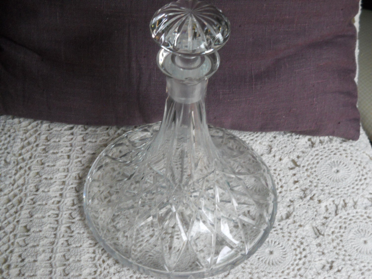 Lead crystal decanter from 1970