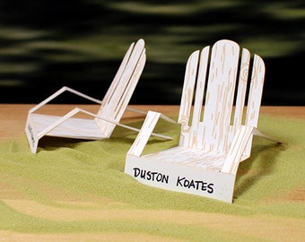 laser cut adirondack deck chair place card wedding table name cards 25 