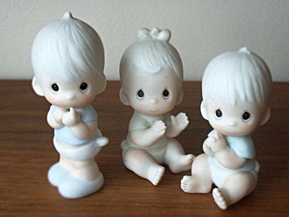 Vintage Precious Moments Baby Figurines // Enesco 1983