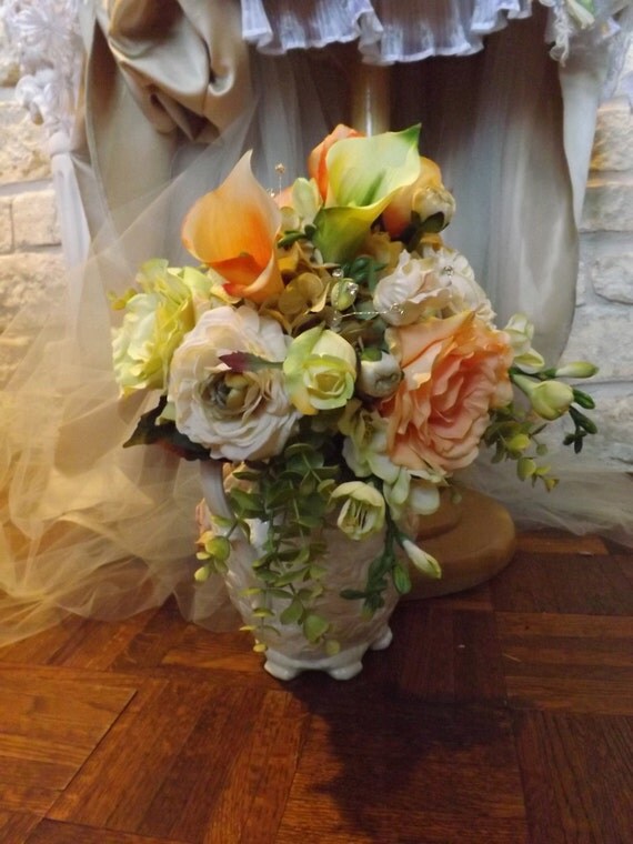 Items similar to Victorian Wedding Bouquet Home Decor Bouquet on Etsy