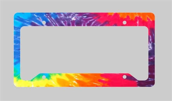 Items similar to Summer Tie Dye - License Plate Frame on Etsy