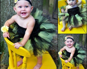 Bumble Bee Tutu Black and Yellow Tutu, Baby Tutu, Bumble Bee Costume, Birthday Tutu, Photo Prop