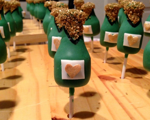 Champagne Bottle Cake Pops Like This Item